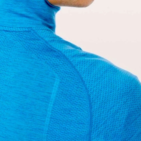 💎HP💎-Lululemon Metal Vent Tech 1/2 Zip Men’s Blue Sz M - Picture 12 of 13